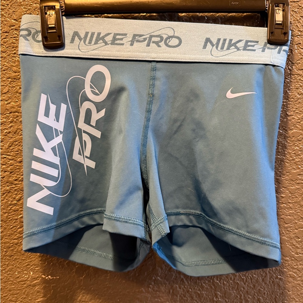 Nike Light Blue Pro Shorts
